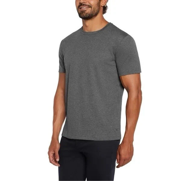 Banana Republic Men’s Luxe Touch Performance Tee, Gray, Size M gallery