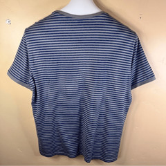 Robert Barakett Mens Striped Cotton Tee Size Large Preppy Country Club Comfy