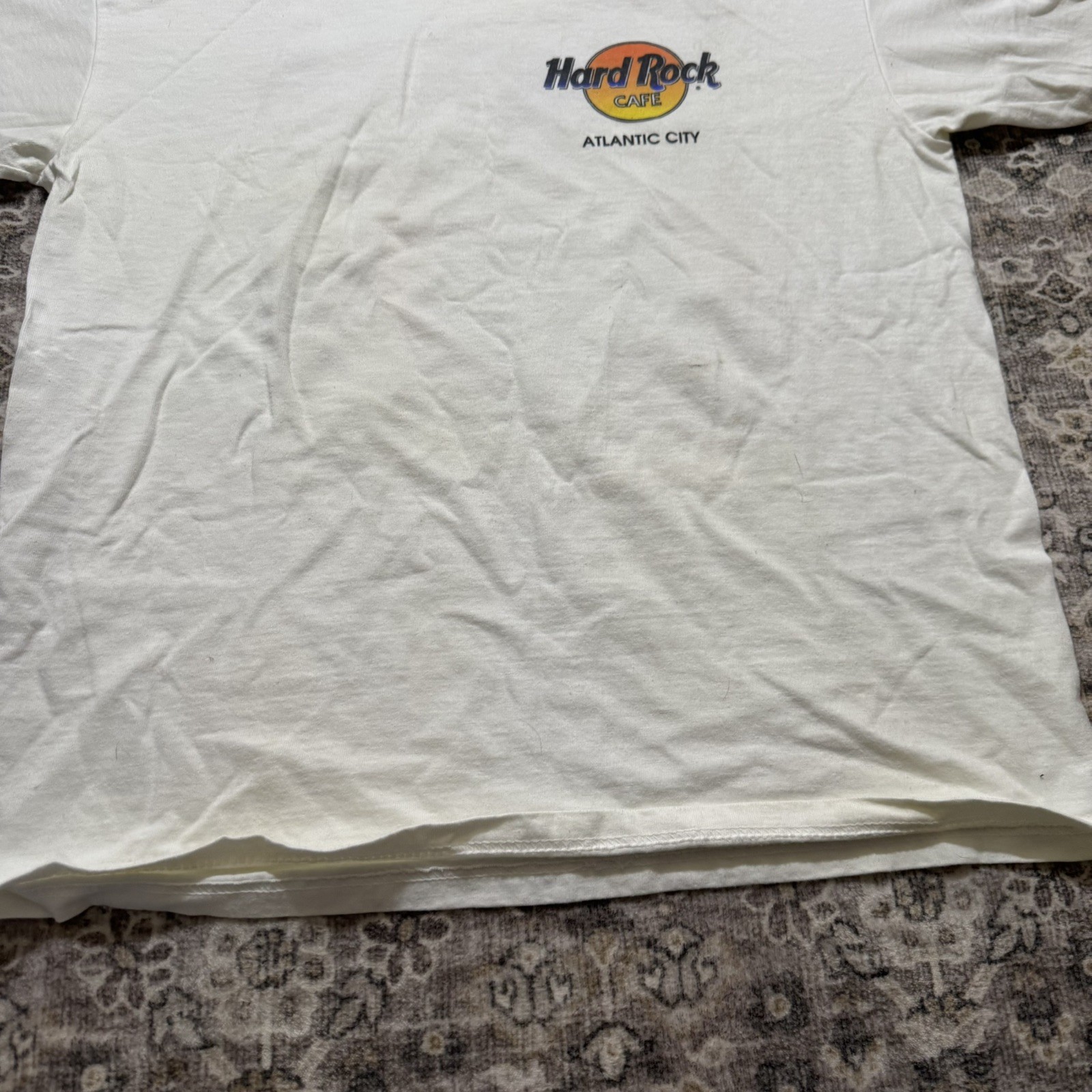 Vintage Hard Rock Cafe Atlantic City White T-Shirt Men’s Sz L USA Made Heavy Tee gallery
