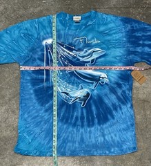 Hand Dyed Dolphins Florida Destination Nature T-Shirt XL NEW [NWT]