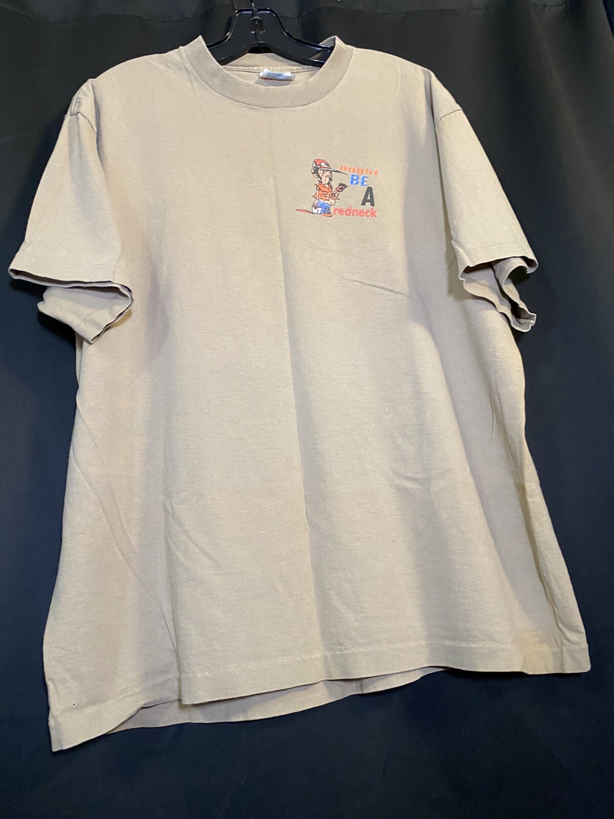 Vintage 90s Might Be A Redneck T-Shirt Jeff Foxworthy 1996 Single Stitch USA XL gallery