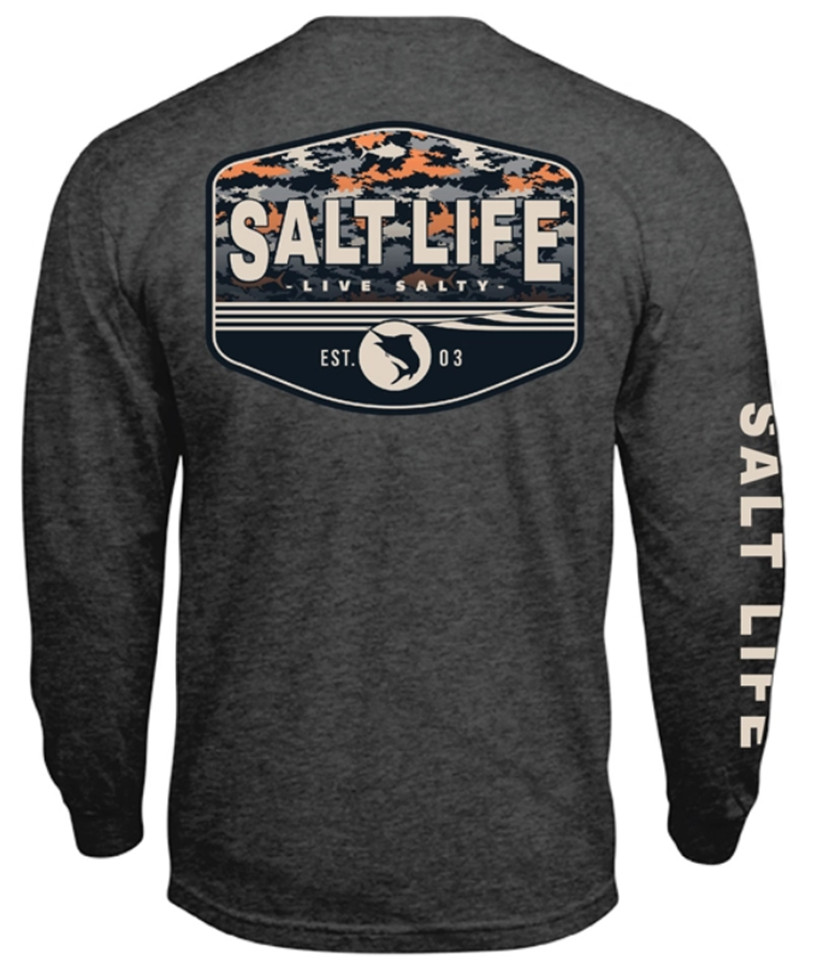 Mens Salt Life Aquatic Journey Graphic Pocket L/S T-Shirt – 2XL/XL/Large – NWT