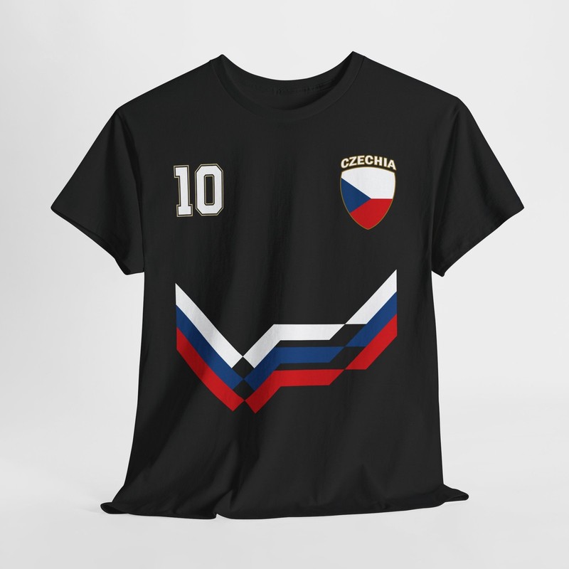 Czechia Number 10 Soccer Shirt, Czech Soccer 2026 Jersey Style Shirt