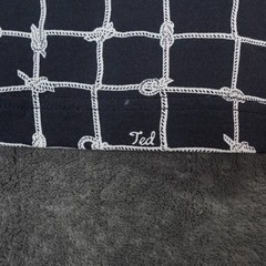 Ted Baker Shirt Mens Extra Large Knot Grid Pattern Crewneck Tee