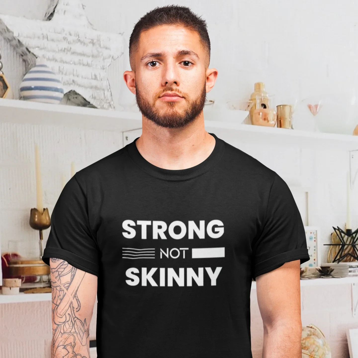 Gym motivation Text Printed round neck T-Shirt for men and women