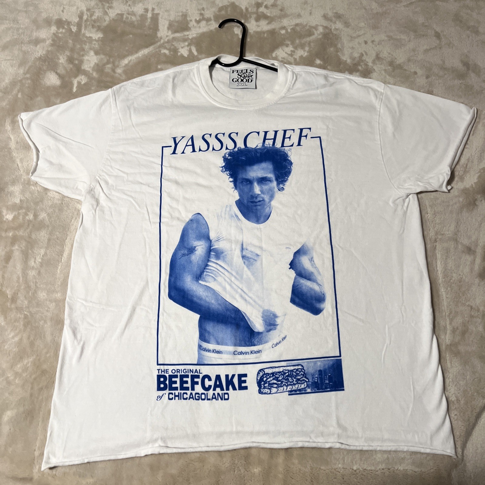 Feels So Good YASSS CHEF Beefcake of Chicagoland Graphic T-Shirt XL