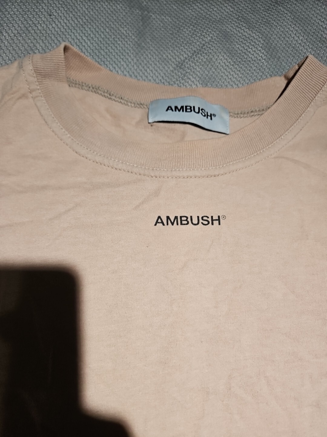 AMBUSH T Shirt Mens Size 3 Pink Graphic Spellout XL Logo Print Cotton Tee Top gallery