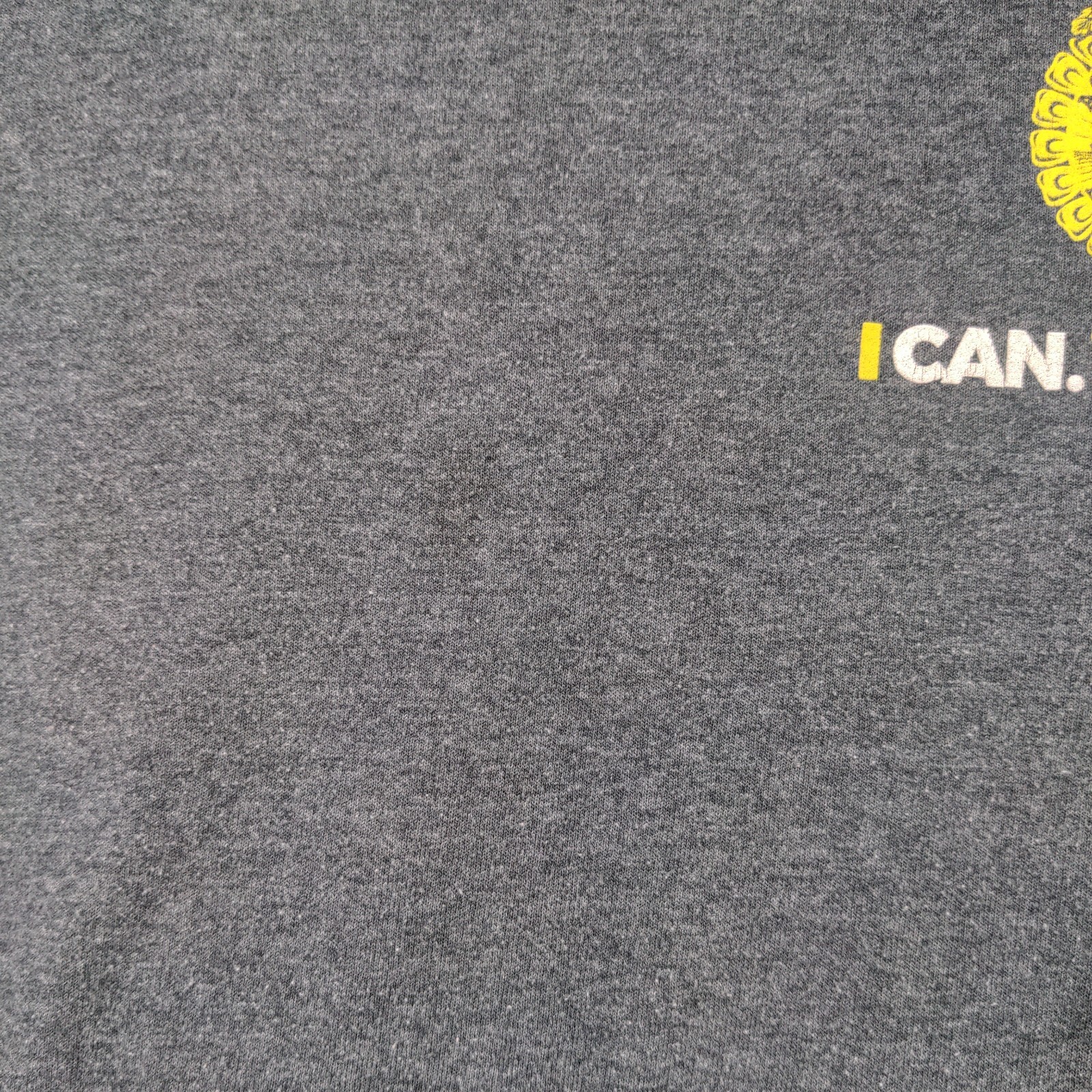 FFA Men's I Can We Will T-Shirt Gray Small Long Sleeve Crew Neck Polycotton gallery