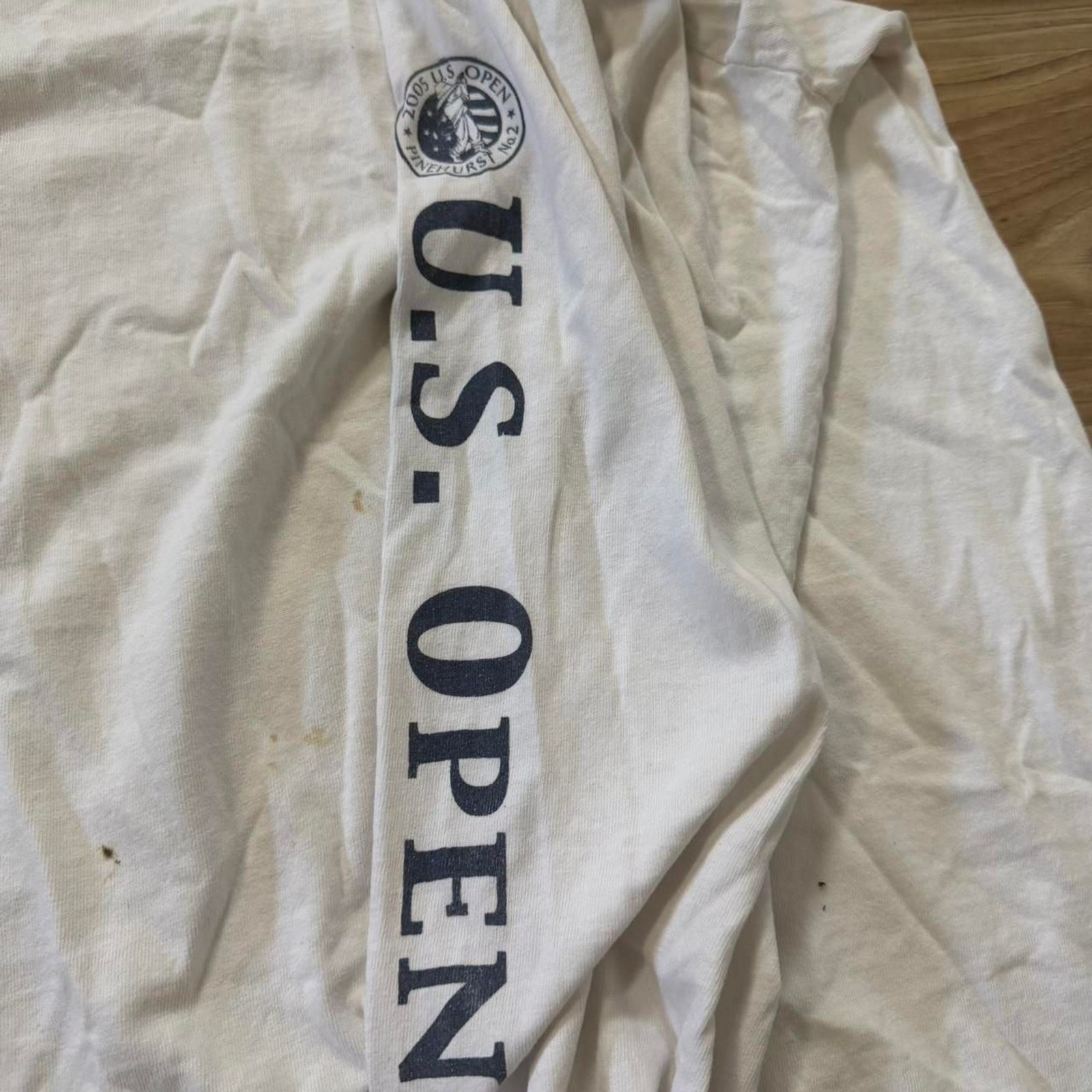 Vintage 2005 U.S. Open long sleeve Distressed Tennis Tee Size XL Sports gallery