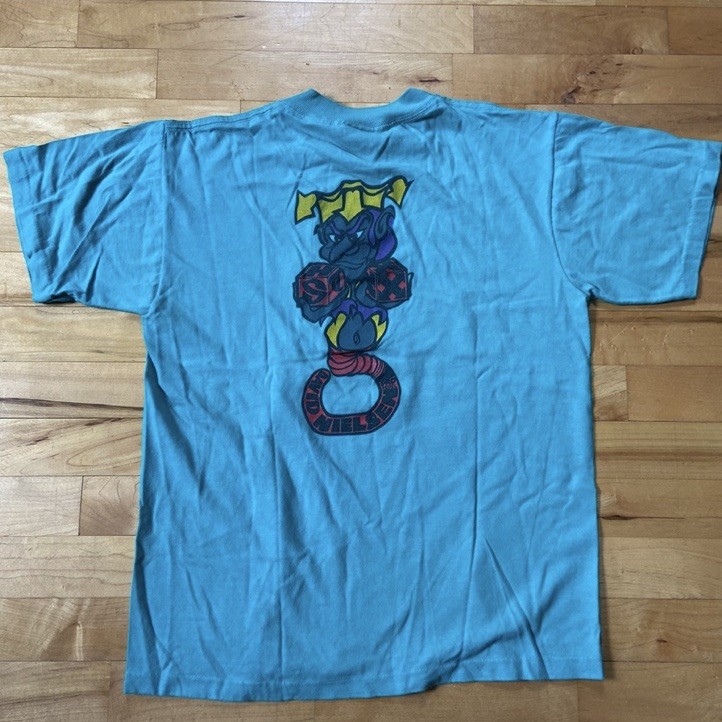 Vintage 1989 David Nielsen x H-Street Pro Model Skate shirt 2-SIDER