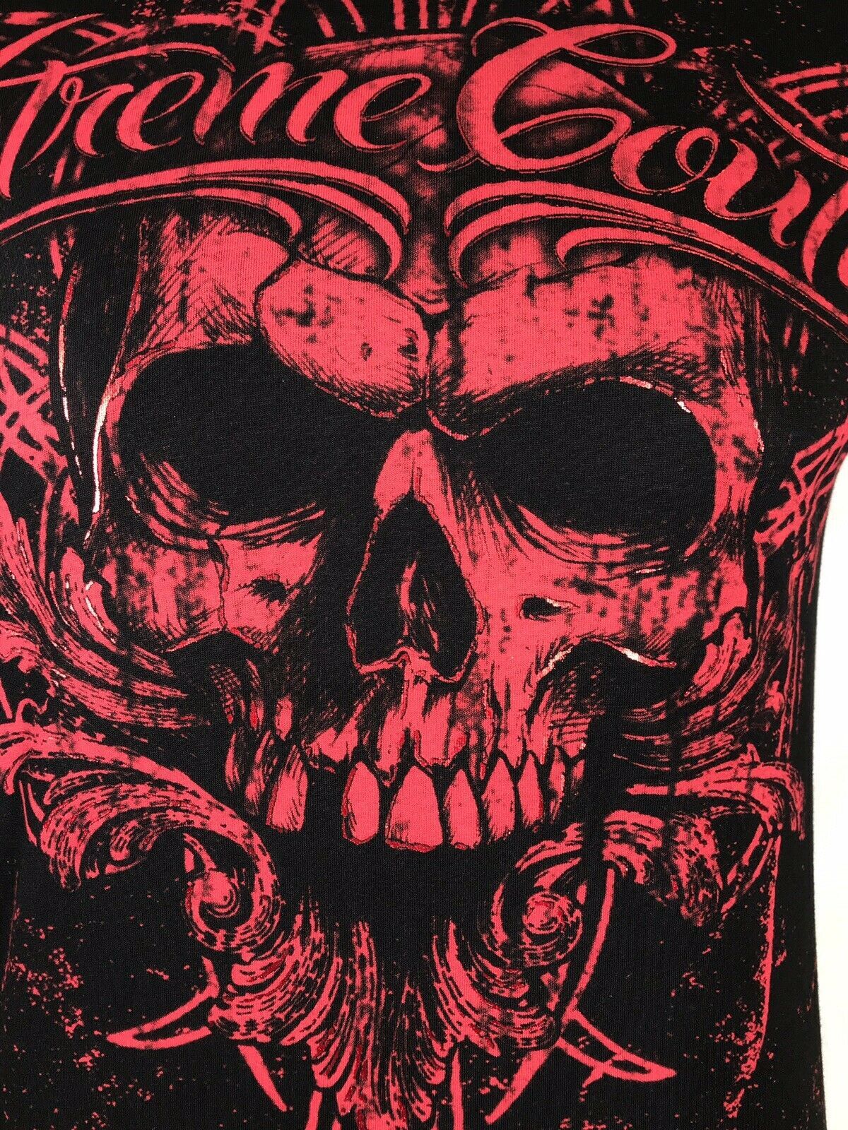 Xtreme Couture By Affliction Men's T-Shirt VICTORY Skull Biker MMA Black S-5XL gallery