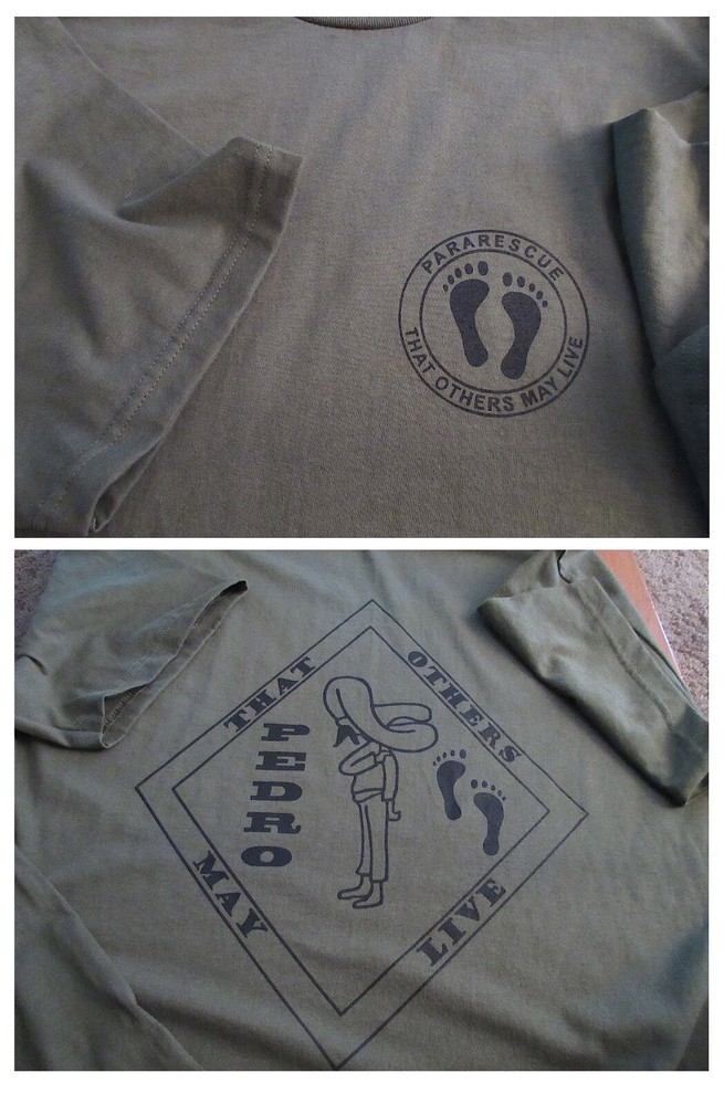 PARARESCUE That Others May Live USAF PEDRO Silk Screen T-Shirt XL Ultra US 6oz
