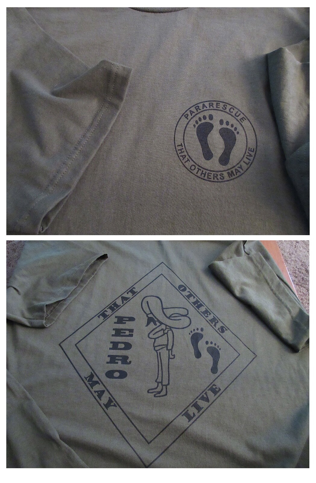 PARARESCUE That Others May Live USAF PEDRO Silk Screen T-Shirt Medium USA