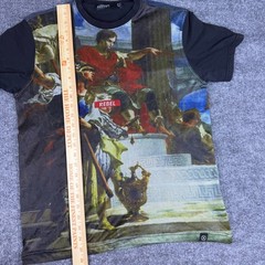 Hudson Outerwear Graphic Rebel Print Jersey T Shirt Men’s L Black Art 85 Slave