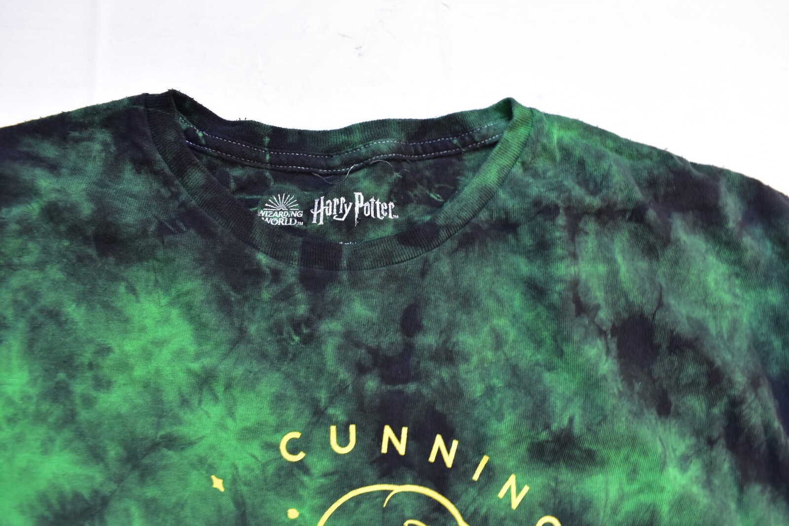 Harry Potter Mens Slytherin Ambition Cunning Pride Tie Dye Shirt New S-XL gallery