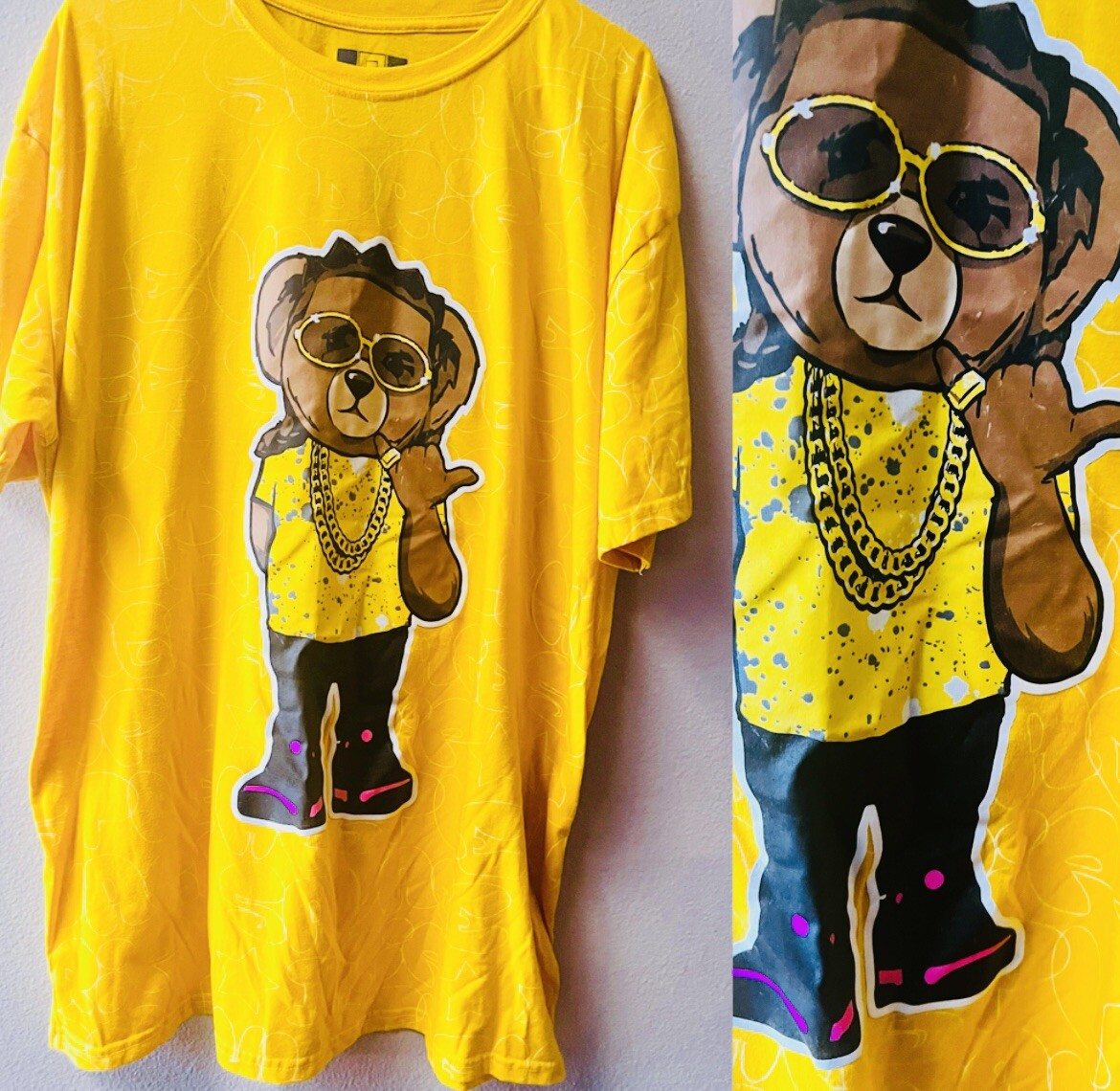 Hustle Gang Bear T-shirt OG Legend Savage Bailey Apparel Men’s Size 2XL