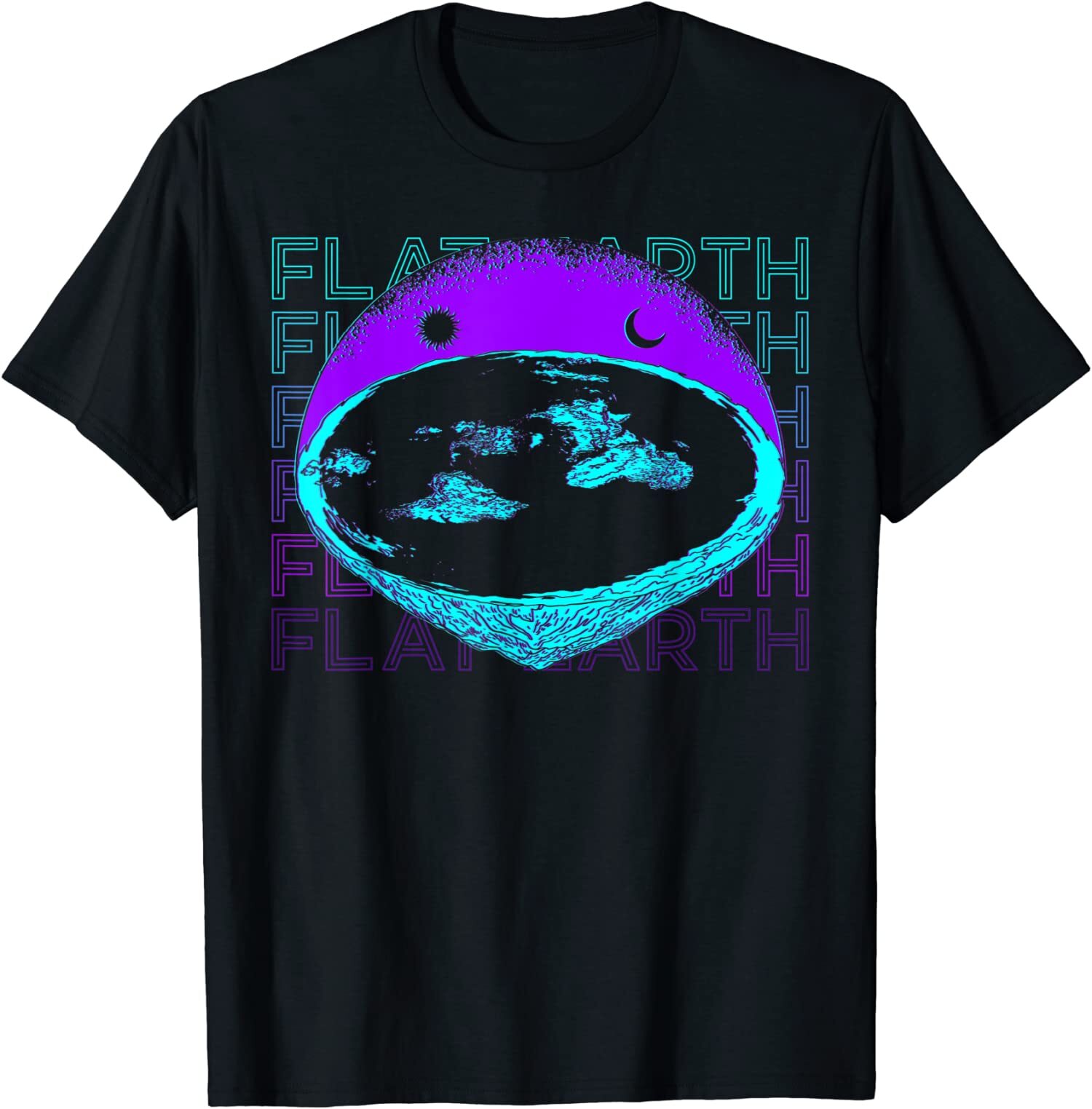 NEW LIMITED Flat Earth Society Retro Design Great Gift Idea Tee T-Shirt S-3XL gallery