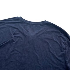 7 Diamonds Men L Blue Heather Core Henley Performance Long Sleeve Athletic Shirt