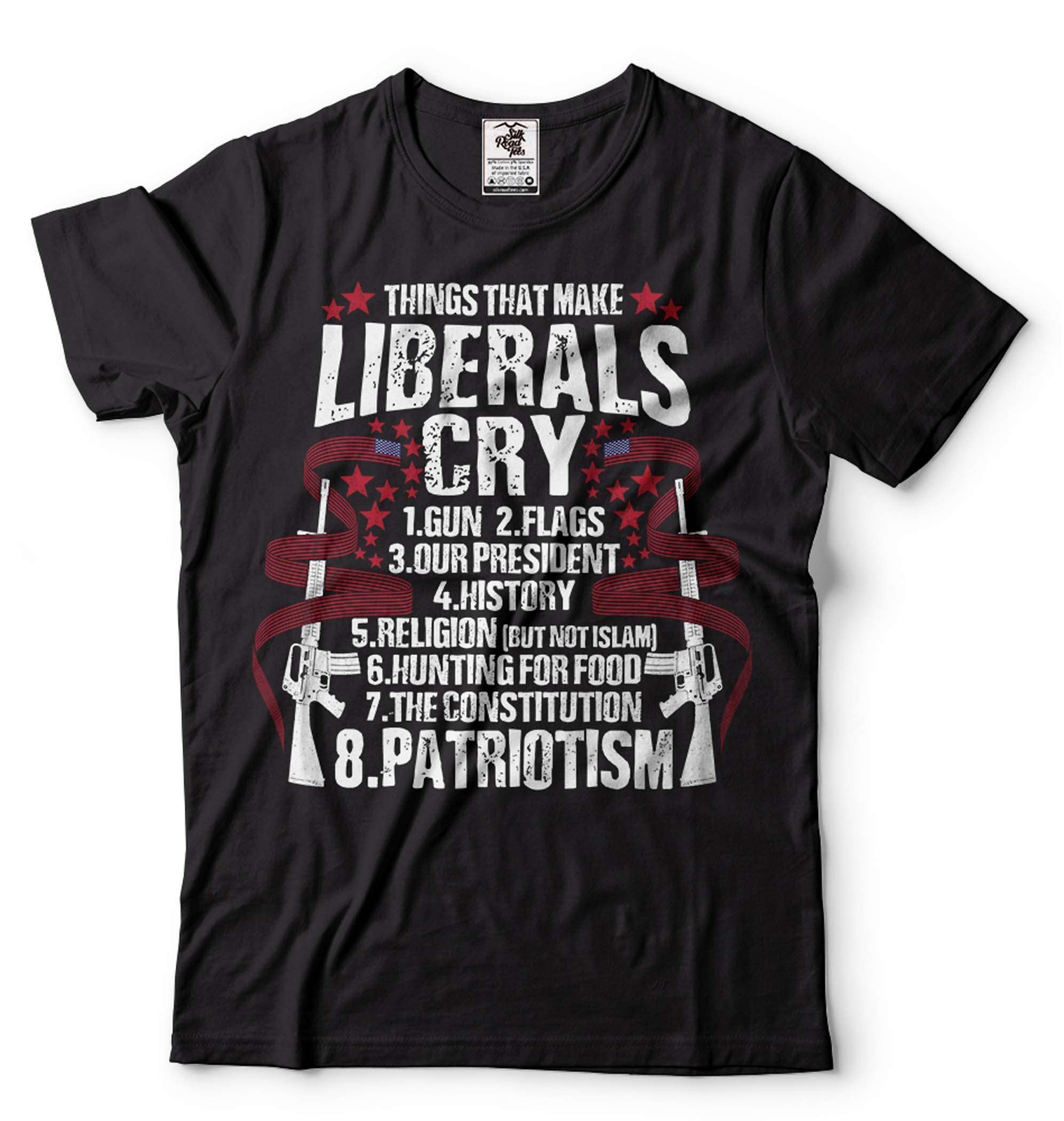 Things That Make Liberals Cry Shirt Anti Liberal Shirt Pro Gun Patriotic Tee gallery