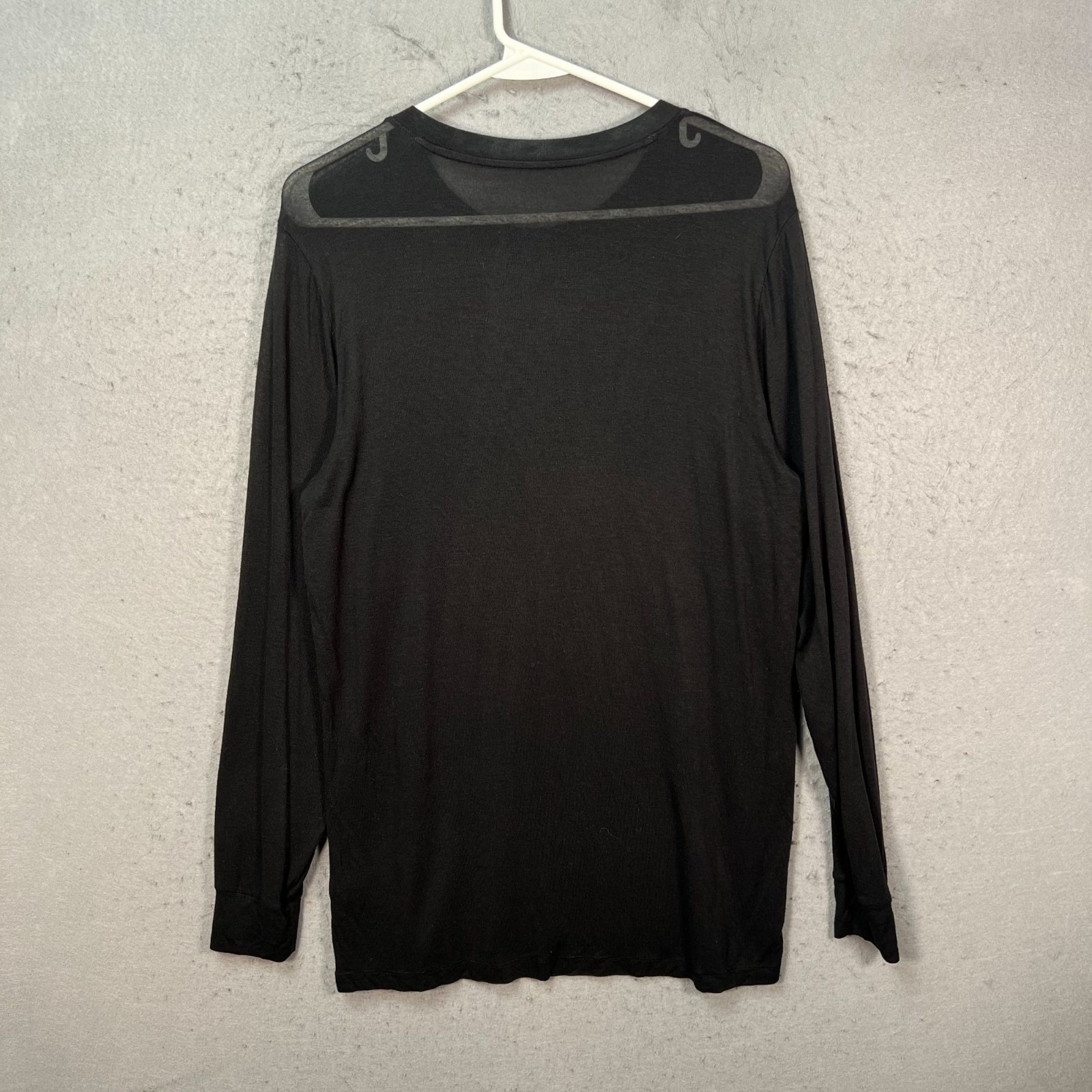 Uniqlo Heattech Extra Warm Black Long Sleeve Top Cashmere Blend Mens Medium gallery