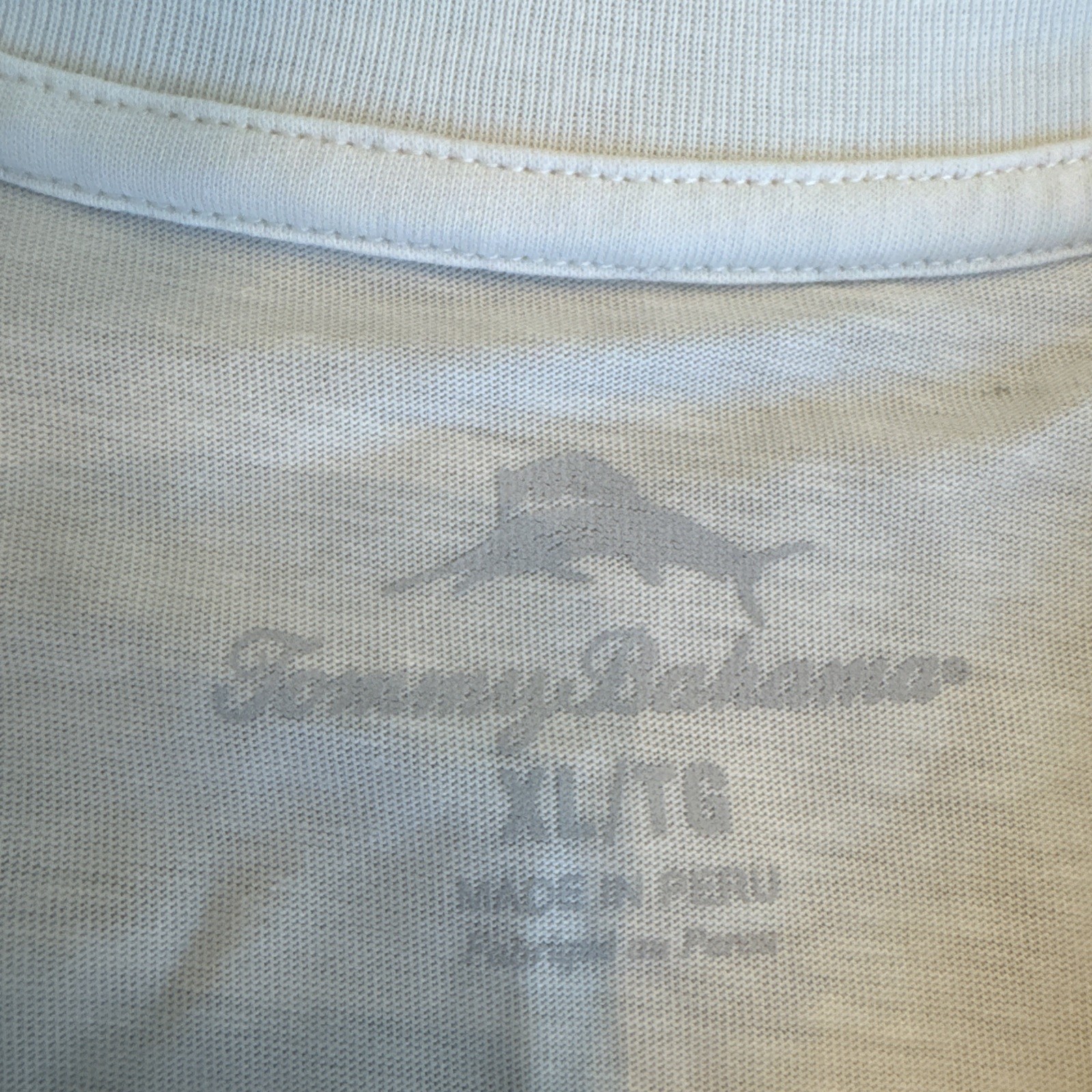 Tommy Bahama SZ XL Mens SS Tshirt White Lace Tequila Lime Good Times Cotton NWT gallery