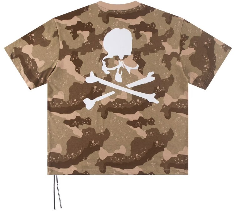 New Mastermind High Street Camouflage Splice Skull Cotton Short Sleeved T-shirt gallery