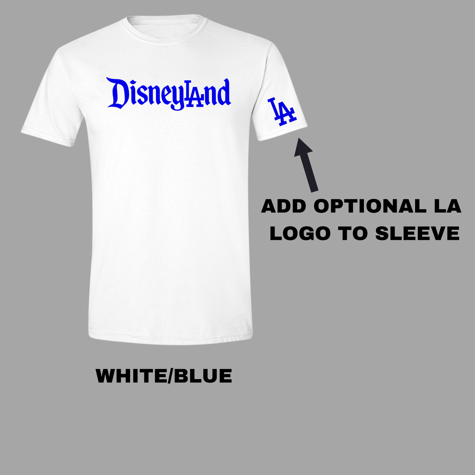 Disneyland LA Dodgers Los Angeles T-Shirt- Vinyl Decals Included- Mickey Ohtani. gallery