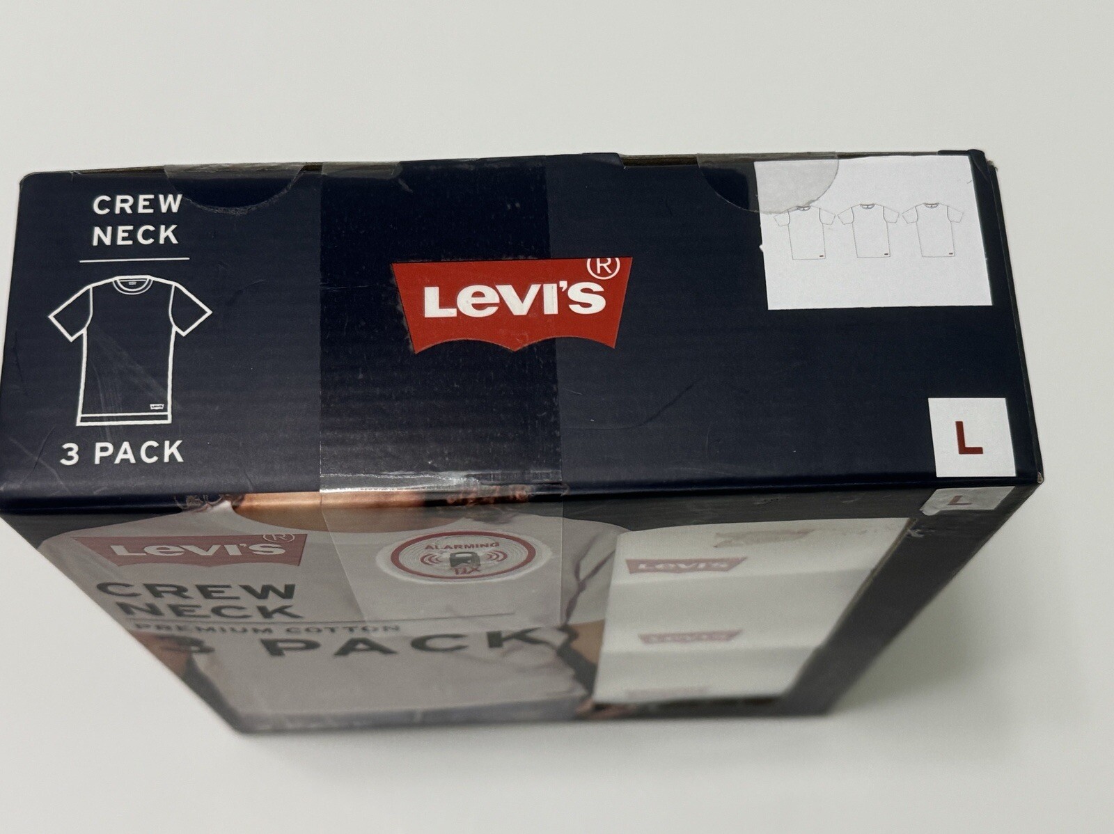 Levis T Shirt Crew Neck 3 Pack Mens L Tag-Free Premium Soft Cotton (MiscB1) gallery
