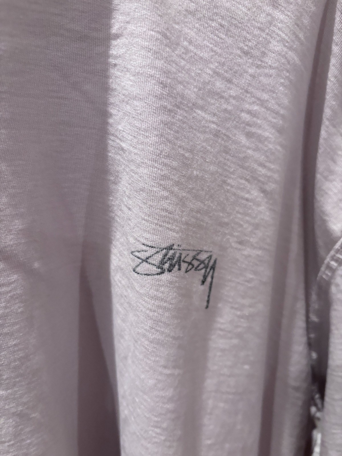 Stussy Lazy Tee Size M In Bone Color T-Shirt gallery