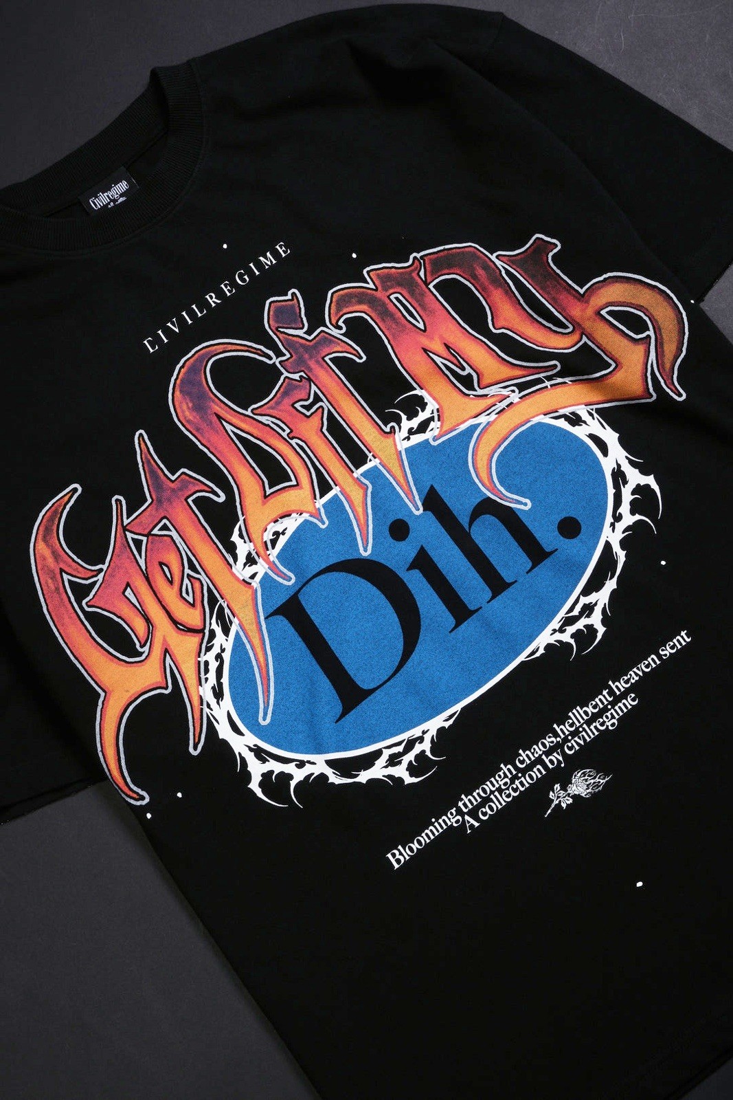 M - Civil Regime Get Off My Dih American Classic Oversized Tee In Black IN HAND✅ gallery