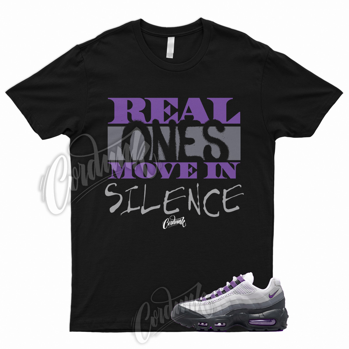 R1 T Shirt to Match Air Max 95 Disco Purple Pearl Grey Black Court WMNS 1