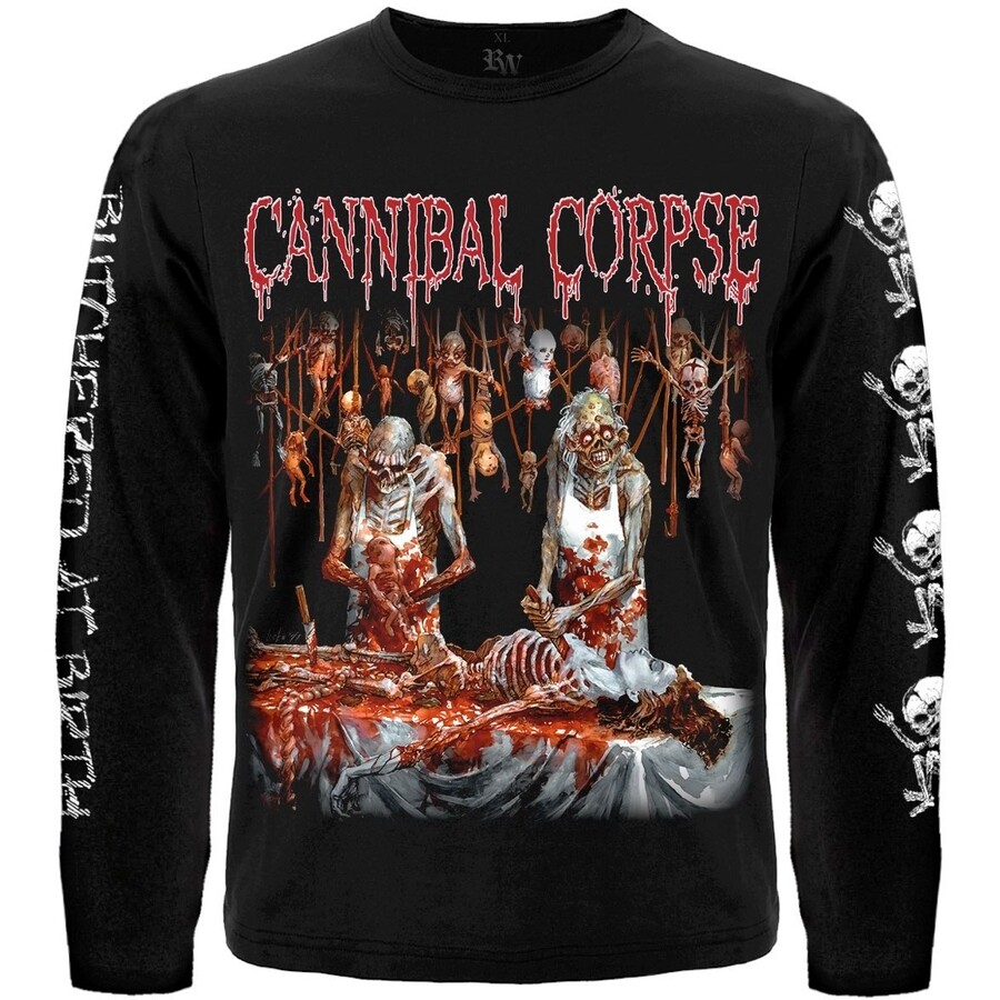 Cannibal Corpse "Butchered at Birth" Long Sleeve Black T-Shirt gallery