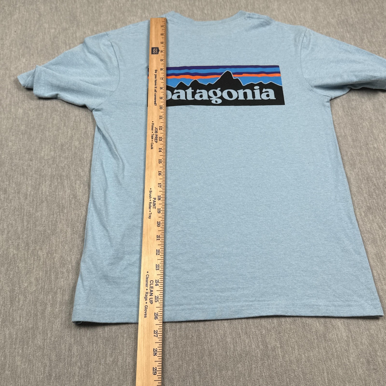 Patagonia Responsibili Tee T Shirt Men’s XS Blue Pocket P-6 Logo Casual Wear Top gallery