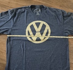 Officially Licensed Volkswagen Emblem Graphic Unisex T-Shirt – XL Heather Navy
