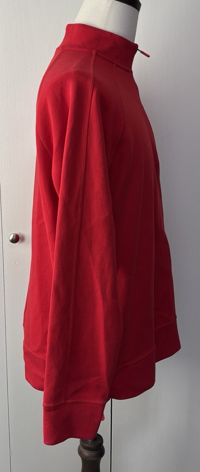 Apple Macintosh 1/4 Zip Jacket Red Long Sleeve Shirt Sweatshirt Top Men’s Large gallery