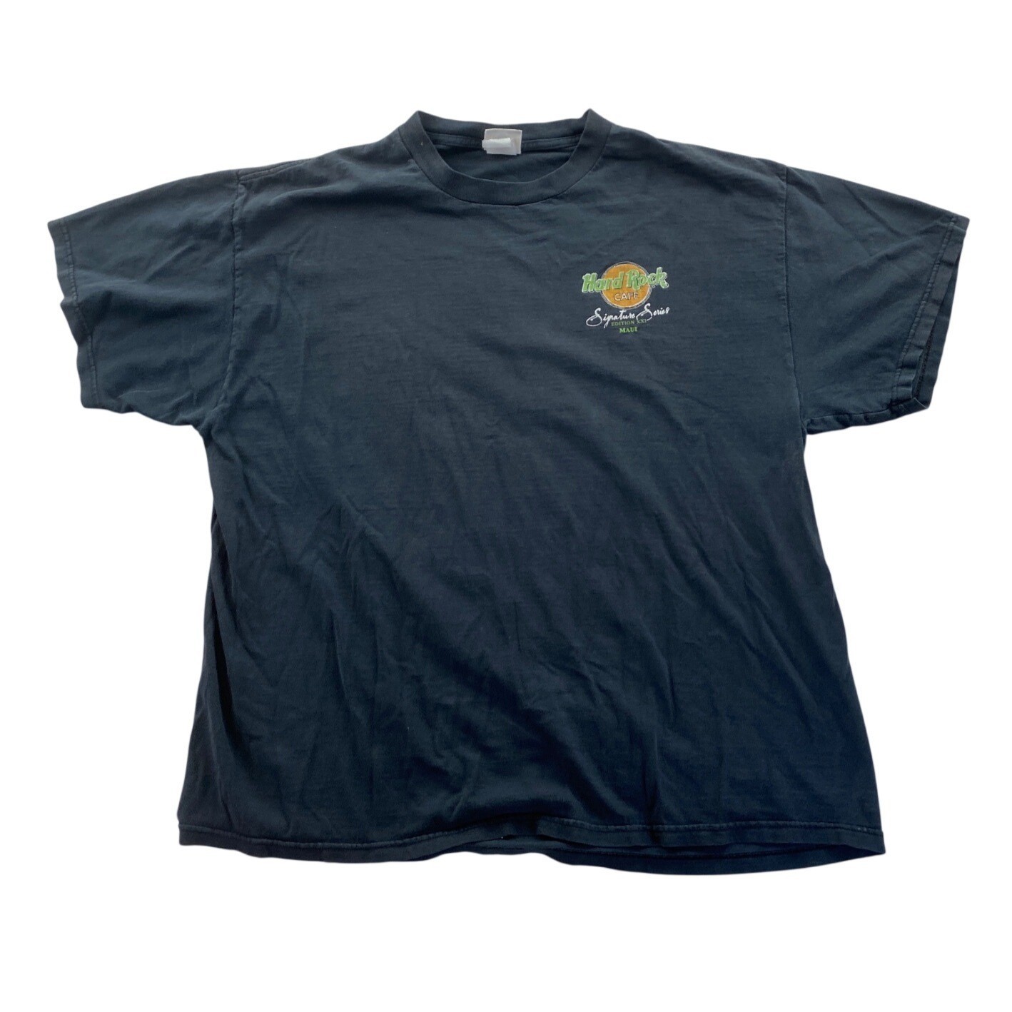 Hard Rock Cafe Mens T-Shirt Black Bruce Springsteen Signature Series Graphic Tee