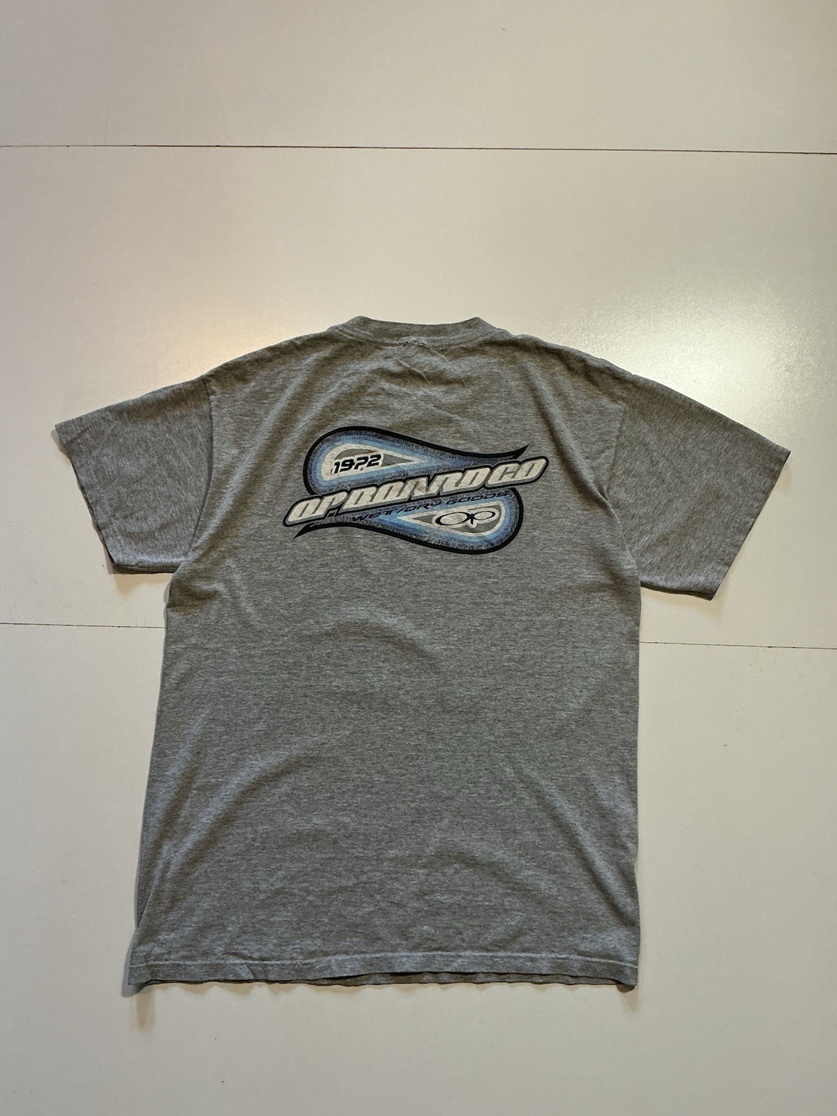 Vintage OP Ocean Pacific Board Company Wet Dry Goods Surf Graphic S/S T-Shirt gallery
