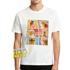 Personalized Custom Pet Name Cat Parent T-Shirt Casual Daily Tee Birthday Gift