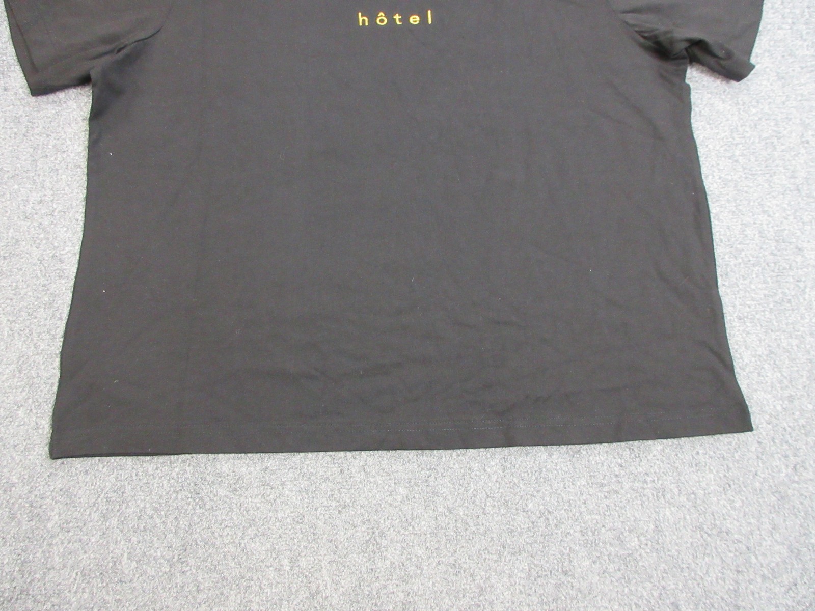 UNKNWN Hotel Shirt Mens XL Black Minimalist Embroidered Tee Modern Streetwear gallery