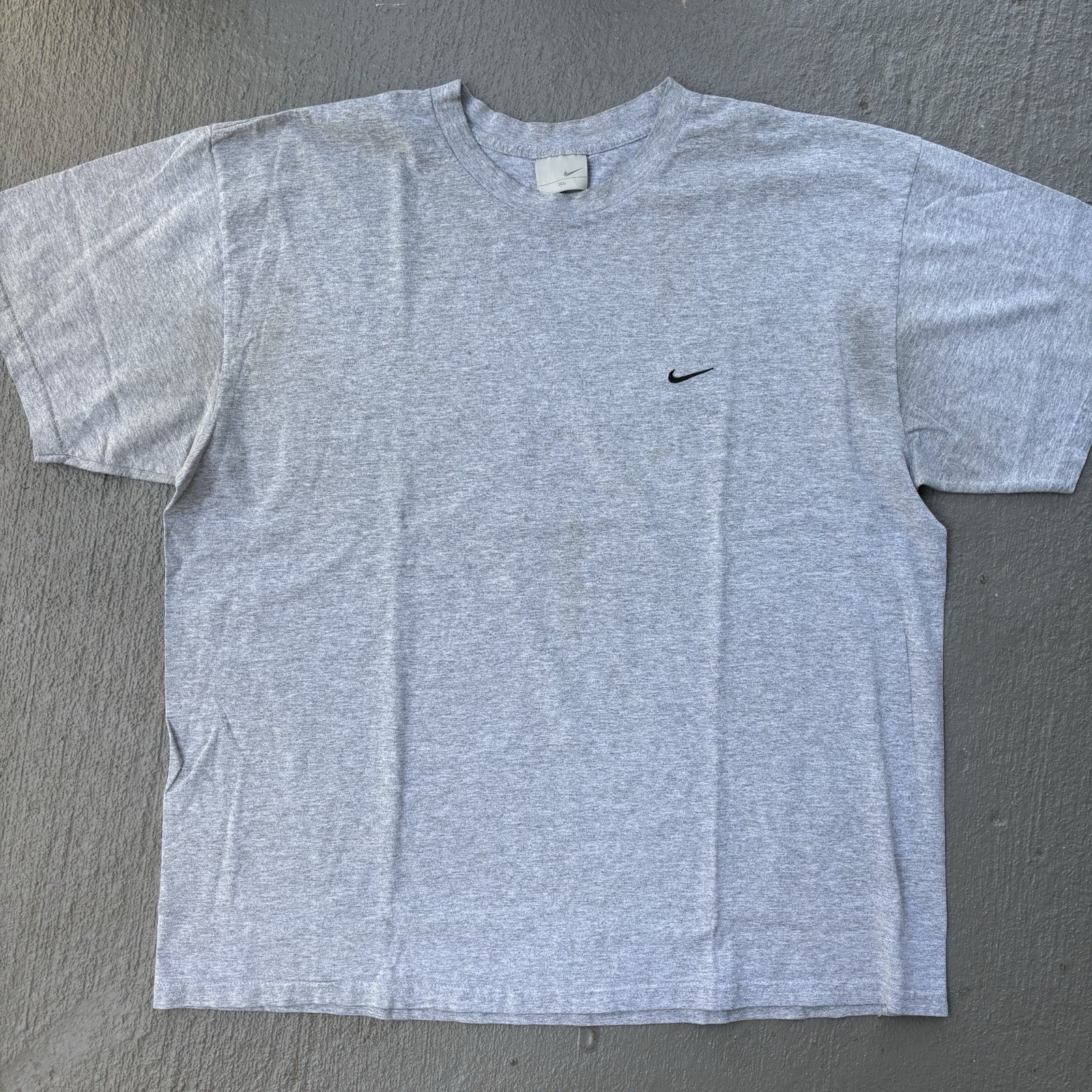 Vintage 2000s Nike Gray Tag Embroidered Swoosh Heather Shirt XL