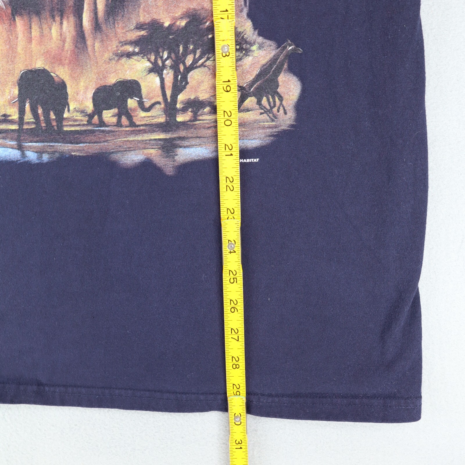Vintage Rainforest Cafe Tie Dye T shirt Sz L Lion Habitat AOP All Over Print 90s gallery