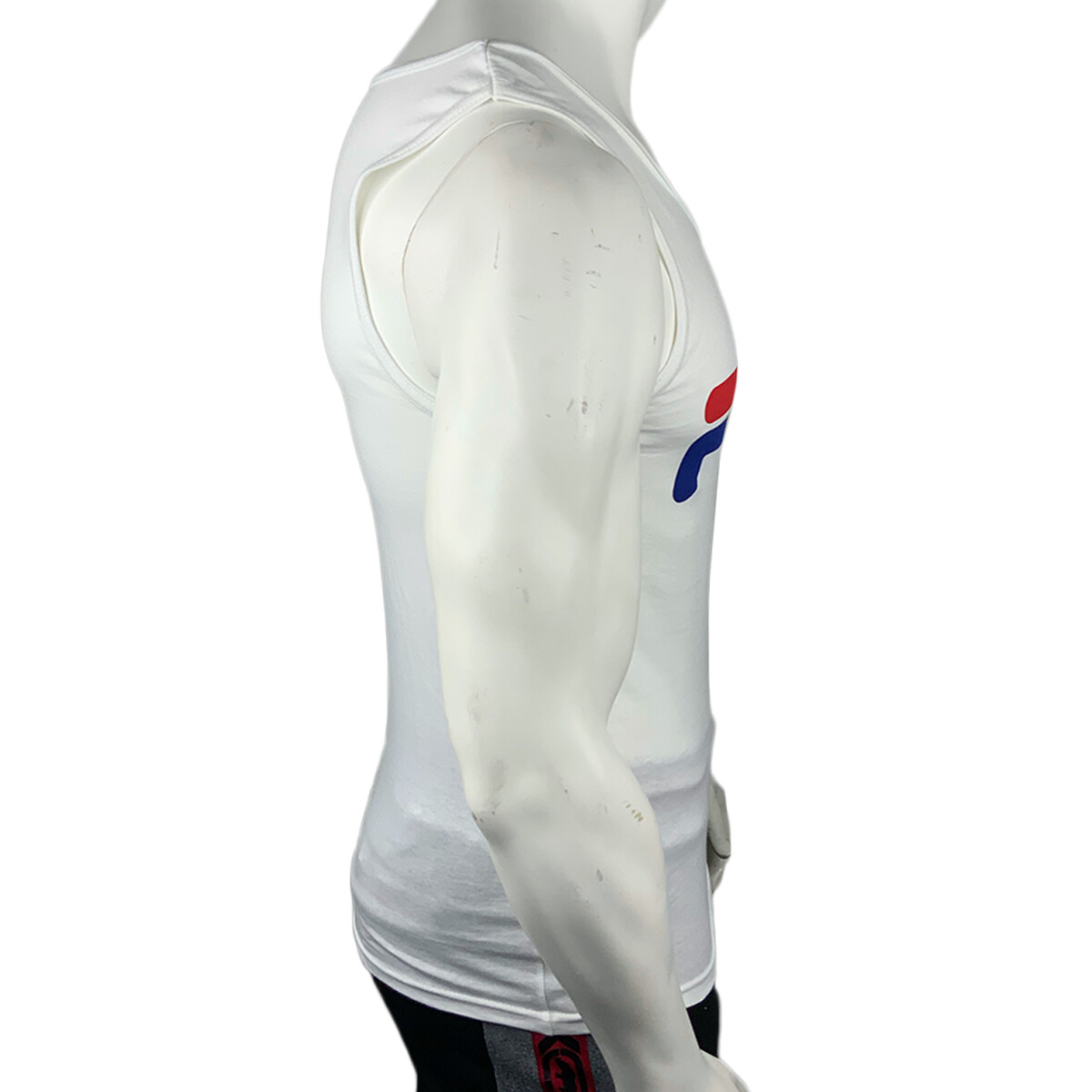 NWT FILA MSRP $32.99 MEN'S WHITE CREW NECK SLEEVELESS TANK TOP T-SHIRT SIZE S gallery