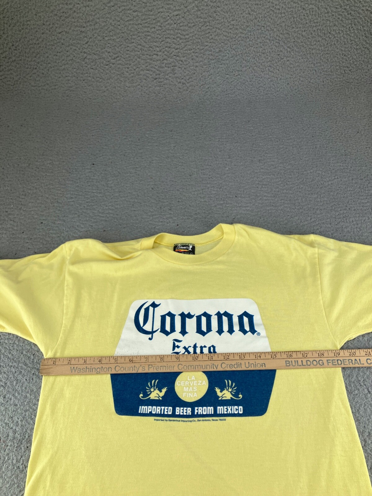 Vintage Corona Extra Shirt Mens Small Yellow Imported Beer Alcohol Skimmers gallery