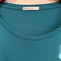 Marine Layer Teal Long Sleeve Tee Men’s Size XL Supima Cotton Modal Blend