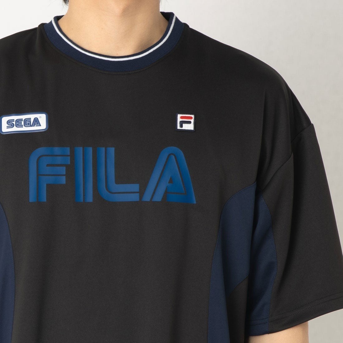 FILA x SEGA TEE Moisture-wicking quick-drying UV protection UnisexKhaki, Black gallery