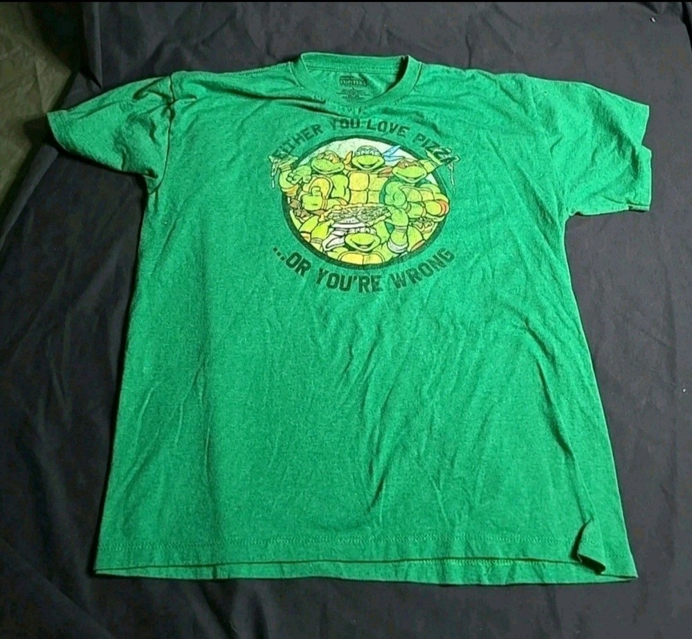 Nickelodeon Teenage Mutant Ninja Turtles T-Shirt Adult L Green