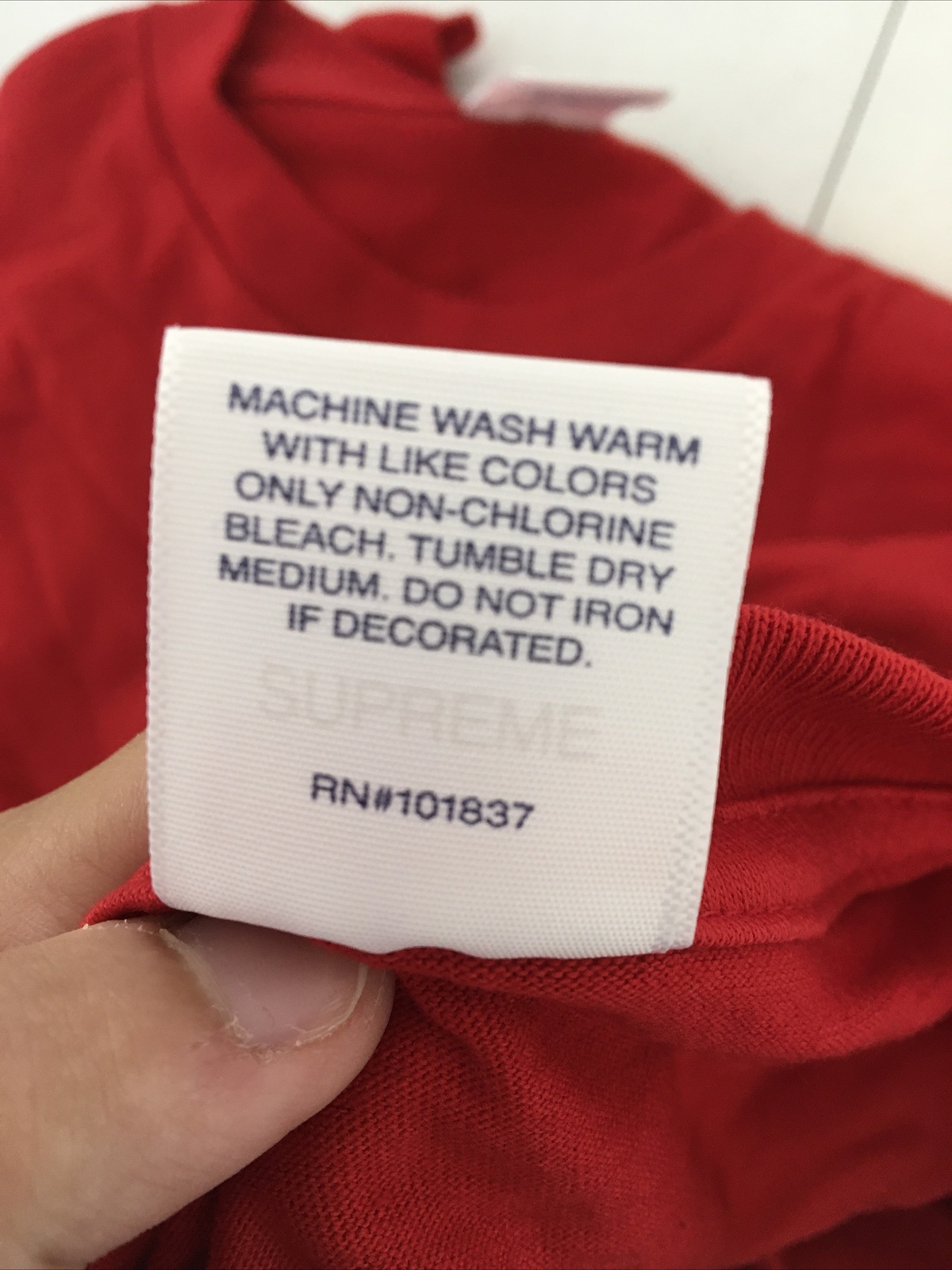Supreme K Mart Blank Tee Red Authentic Size XL DEAD STOCK gallery
