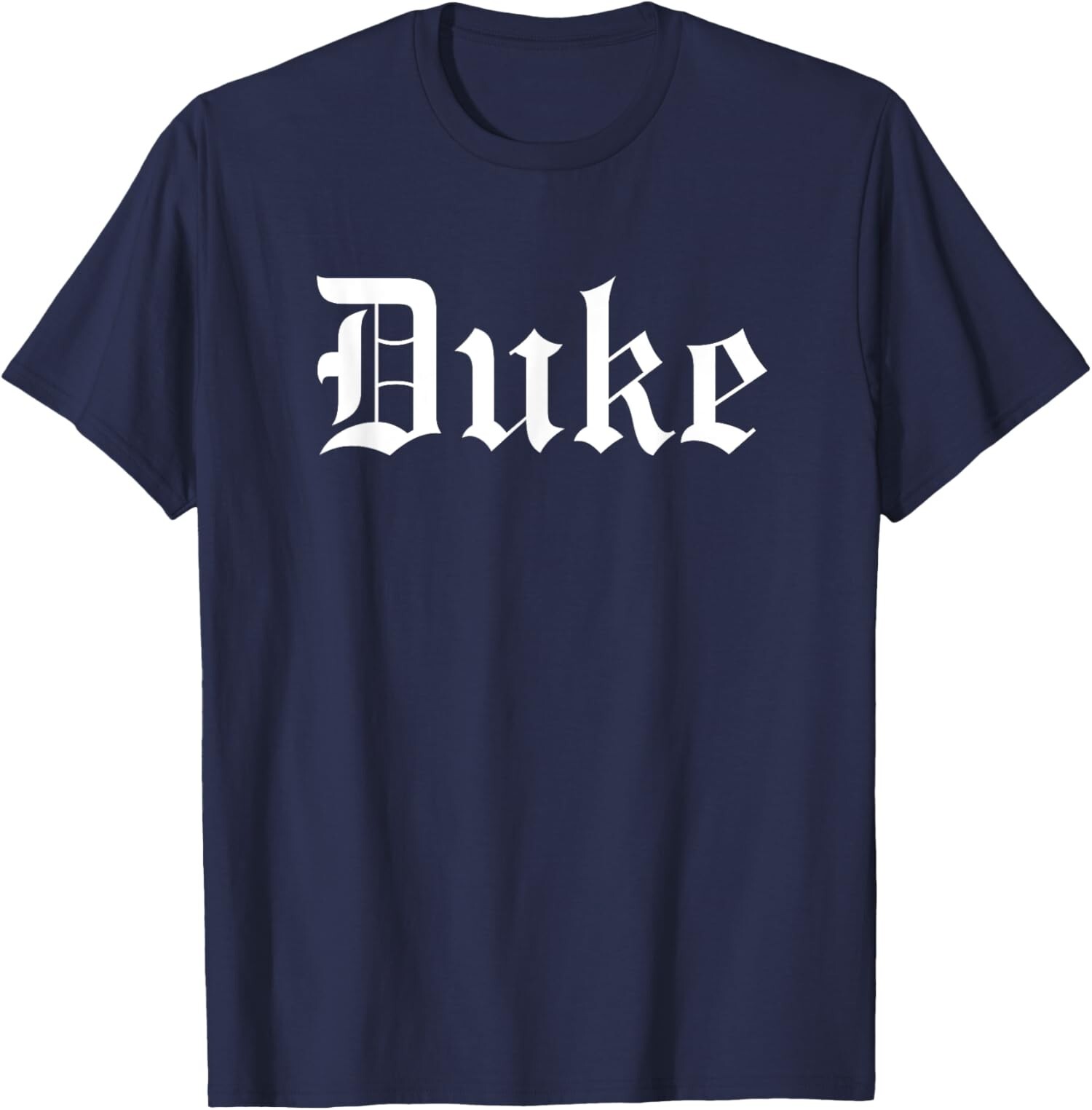 Duke Unisex Classic Fit Modern Letter Print Unisex T-Shirt