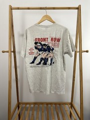 VTG 90s A Fit Front Row Is Dangerous Gay Thick Rugby Athletic T-Shirt Size L