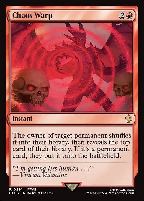 Chaos Warp 291 R Normal FIC MTG NM